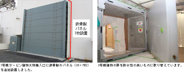 （写真）平成23年10月トピックス「建物の浸水防止対策」