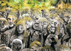 当日出展される湖山教室の山田さんの作品