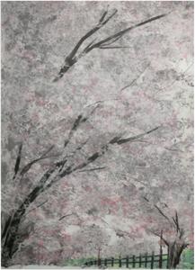 ちぎり絵の展示作品