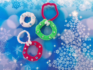 クリスマスリースの作品例