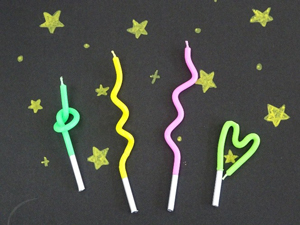 スパイラルキャンドルの作品例