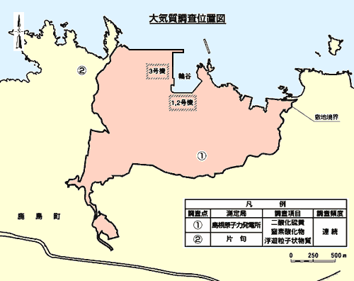 大気質調査位置図（詳細図）