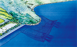 放水口完成予想図の画像