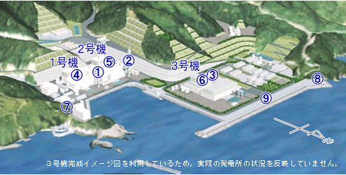 排気筒・放水路水モニタ　マップ　イメージ