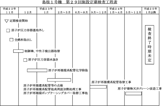 施設定期検査工程表(詳細図)