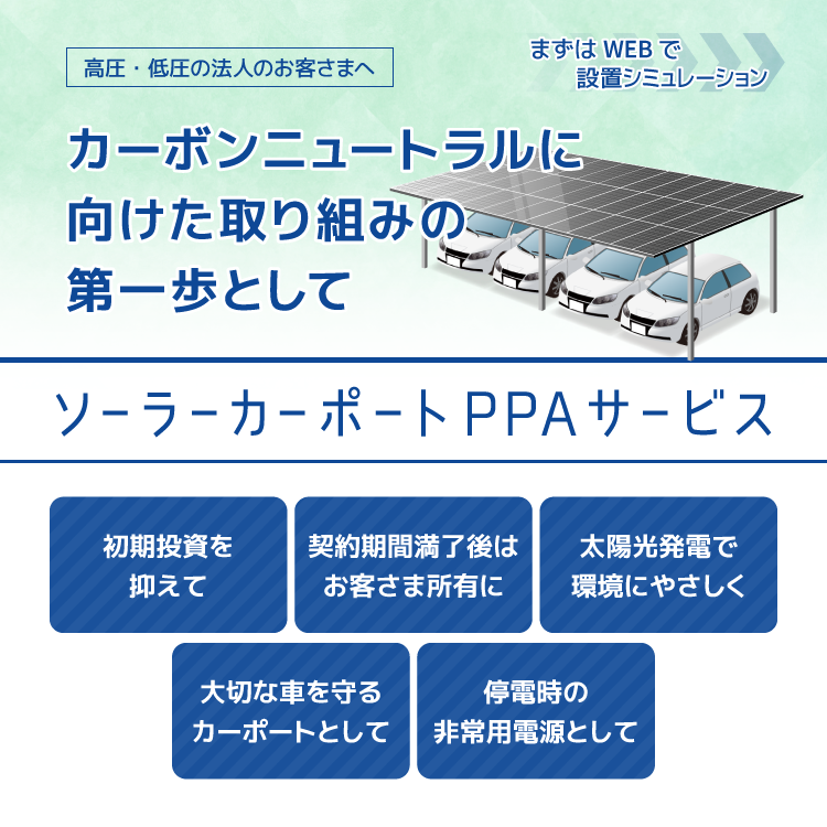 ソーラーカーポートPPAサービス04　SP版