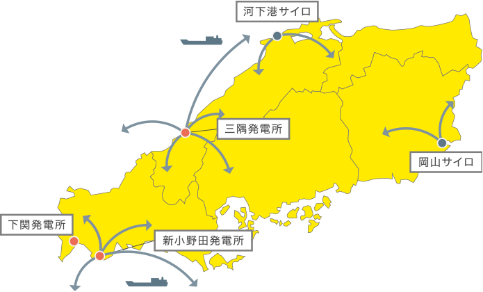 発電所の地図