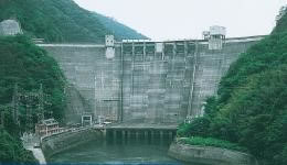 Shin-Nariwagawa dam(Gravity arch dam)
