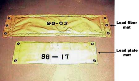 Lead fiber mats, lead plate mats