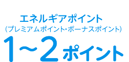 エネルギアポイント 1～2ポイント