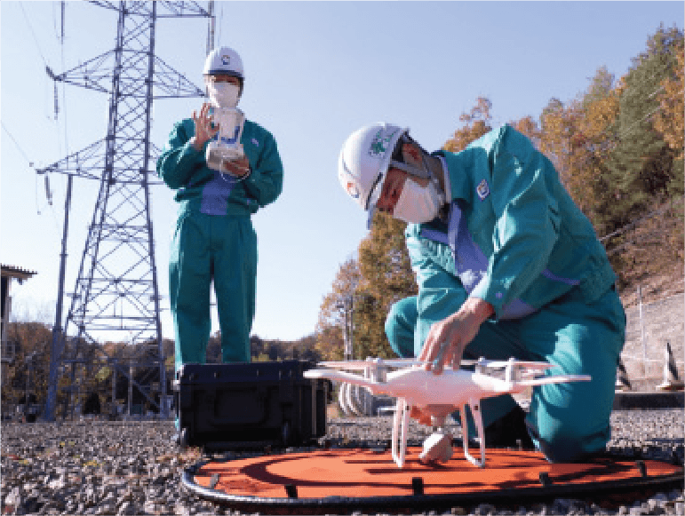 ドローン活用の様子