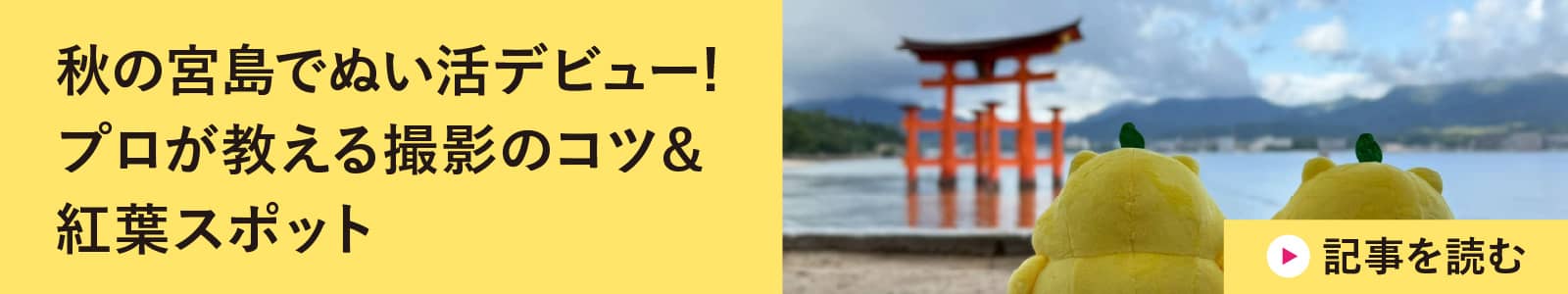 秋の宮島でぬい活デビュー! プロが教える撮影のコツ＆紅葉スポット