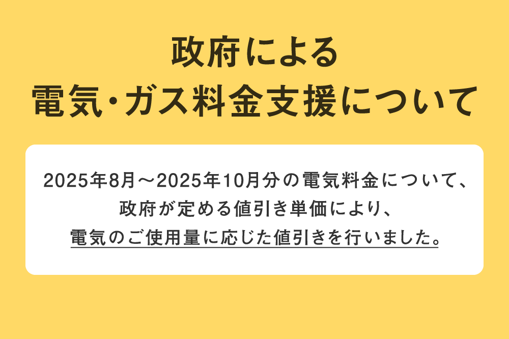 政府による電気・ガス料金支援について
